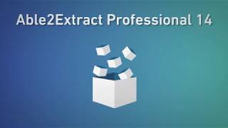 Whats New Able2Extract Professional 14 Features [upl. by Bryant]