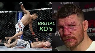 3 Times Michael Bisping got FLATLINED Worst UFC Knockouts [upl. by Ahsert]