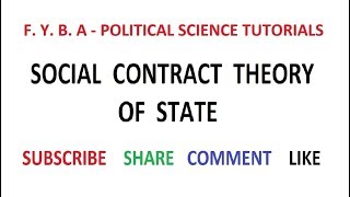 Social Contract Theory of State  I [upl. by Parcel]