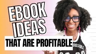 EBOOK IDEAS  How To Find PROFITABLE eBook Ideas To Make Money Online Writing Books [upl. by Zakaria581]