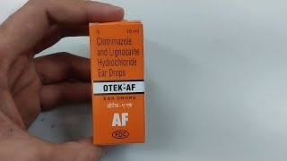 OTEK AF ear drops use in hindi [upl. by Eugenie]