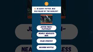 🎬QUIZHARRYPOTTER in harry potter who was killed by the basilisk quiz harrypotter [upl. by Dhruv]