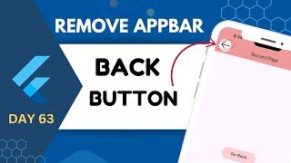 How to Remove Back Button From AppBar in Flutter  Remove Back Button [upl. by Alathia907]