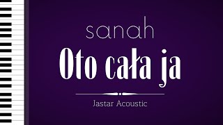 sanah  Oto cała ja  Karaoke  Piano Instrumental [upl. by Nomzed992]