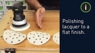 Polishing lacquer to a flat finish with the Festool system [upl. by Bee657]