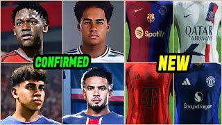 EA FC 24 Kits Update  EA FC 25  NEW Real Faces Career Mode Wonderkids ✅ [upl. by Ha108]