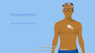 Philips Extended Holter – ePatch patient education video [upl. by Ynnol]