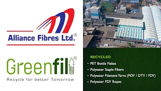 One of the Indias Largest PET Bottles Recycling Plant  Recycle Plastic  Alliance Fibres Ltd [upl. by Anirak]