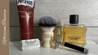 Proraso linea rossaEdwin Jagger DE86Rockwell stainless [upl. by Sanalda]