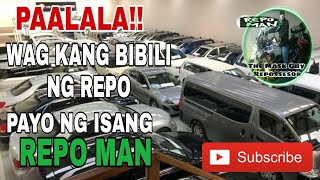 ALAMIN BAGO BUMILI NG REPOSSESSED CAR  REPO CAR BUYING TIPS  repossessed car for sale  REPOMAN PH [upl. by Ahsekan808]