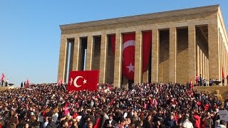 10 KASIM  ANITKABİR e ATATÜRK İÇİN KALP ÇİZİLDİ  SİREN SESİ  SAYGI DURUŞU [upl. by Ennaillij63]