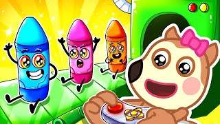 Find My Color Song 🌈 Funny Kids Songs 🎶 Wolfoo Kids Songs👶Baby Wolfoo Nursery Rhymes amp Kids Songs [upl. by Hgiel]