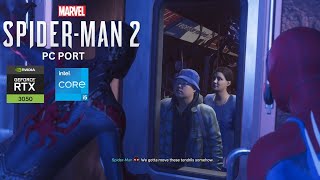 Marvels Spider Man 2 Miles And Pete Saving People From Venom PC PORT  RTX 3050 [upl. by Guria]