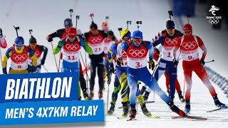 Biathlon  Mens 4x75km Relay  Full Replay  Beijing2022 [upl. by Fredia223]