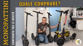 Confronto MONOPATTINI ELETTRICI XIAOMI DUCATI NINEBOT [upl. by Lrig]