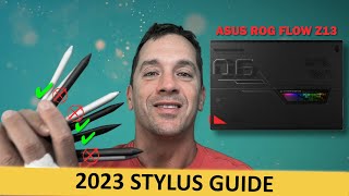 Ultimate Stylus Guide for Artists Asus Rog Flow Z13 Stylus Review amp Comparison 2023 [upl. by Enilrek493]