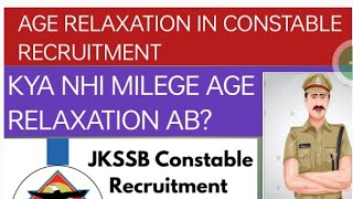 Age relaxation and reservation policy tsl update jkssb age constable [upl. by Hotze302]