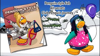 Penguin style Feb 2024 All secrets  Club penguin journey [upl. by Idram]