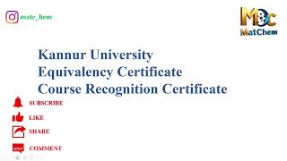 genuinenesscertificate equivalencycertificate kannuruniversity LBSSET KTET kpsc [upl. by Schinica574]