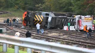 AWVRUnstoppabletrain wreck scene amp explosionshot in Emporium PA on 1005 amp 0709 [upl. by Irena]