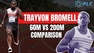 Trayvon Bromell 60m vs 200m Top Speed Comparison [upl. by Niawd936]