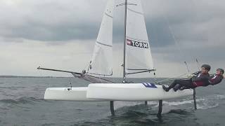 Foiling Nacra 17 New boat New Course [upl. by Iznik140]