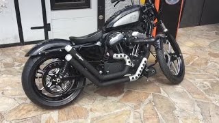 HD Sportster mit BSL® Bobber Upswept Exhaust System [upl. by Acinyt285]