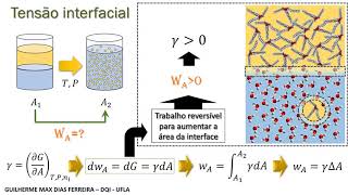 FísicoQuímica de Interfaces 2  Tensão interfacial [upl. by Berga]