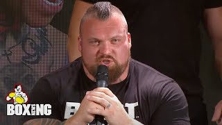 Eddie Hall Throws Dwarf at Upcoming 2vs1 Opponents After Being Slapped  Boxing News [upl. by Oiragelo]