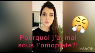 👩‍🦰 Douleur sous lOMOPLATE GAUCHE depuis des années la cause est incroyable 😮 [upl. by Monjo]