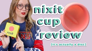 nixit Cup Review  Its Actually a Reusable Disc [upl. by Derag438]