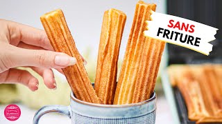 RECETTE FACILE DES CHURROS SANS FRITURE [upl. by Klatt]