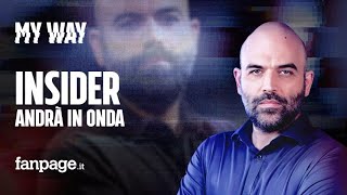 Roberto Saviano racconta perché ora Insider torna in tv quotRai costretta ma censura restaquot [upl. by Verene]