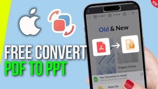 How to Convert PDF to PPT on iPhone 2024 [upl. by Hanway345]