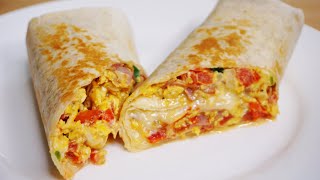 DESAYUNO SENCILLO PERO BIEN SABROSO Burrito 🌯 [upl. by Dagna]