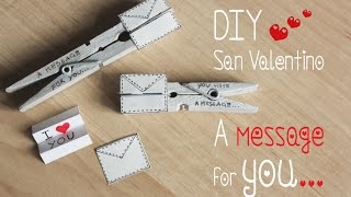 DIY IDEE REGALO  FAI DA TE  mollette messaggi [upl. by Thatcher]