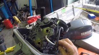 Unseizing a seized outboard motor [upl. by Flosser]