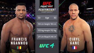 Francis Ngannou vs Ciryl Gane Full Fight  UFC Fight Of The Night [upl. by Bigot]