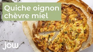 Recette de quiche oignons chèvre miel [upl. by Ehtyde]