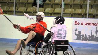 Wheelchair Lacrosse v Six Nations Arrows Express Junior A [upl. by Lidstone]