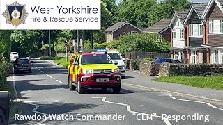 Rawdon Watch Manager CLM Responding  West Yorkshire Fire amp Rescue Service [upl. by Shig935]