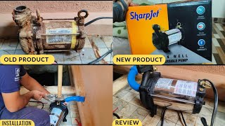 Sharp Submersible Pump Review 💥 SharpJet  Deluxe  Gold  Installation amp More Open well Water motor [upl. by Calvinna]