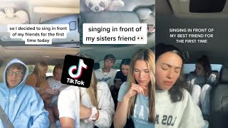 Singing In Front of Friend For the first time Tiktok Compilation [upl. by Annahahs]