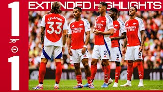 EXTENDED HIGHLIGHTS  Arsenal vs Brighton amp Hove Albion 11  Havertz scores in controversial draw [upl. by Heron618]