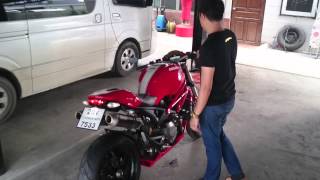 Monster 796 sc projects exhaust [upl. by Akoyn]