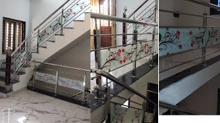 glass railing design  steel railing design  stainless Steel railing design [upl. by Rad]