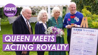 Queen Camilla Meets Acting Royalty During Rye Visit [upl. by Moazami]