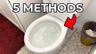 5 Ways On How To Unclog Any Toilet  With amp Without Tools [upl. by Atiugal]