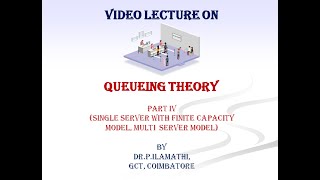 Queueing Theory  Single server with finite capacity model and Multi server model [upl. by Ehav]