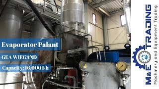 Used Wiegand Evaporator Plant  16000 lh [upl. by Yorle902]